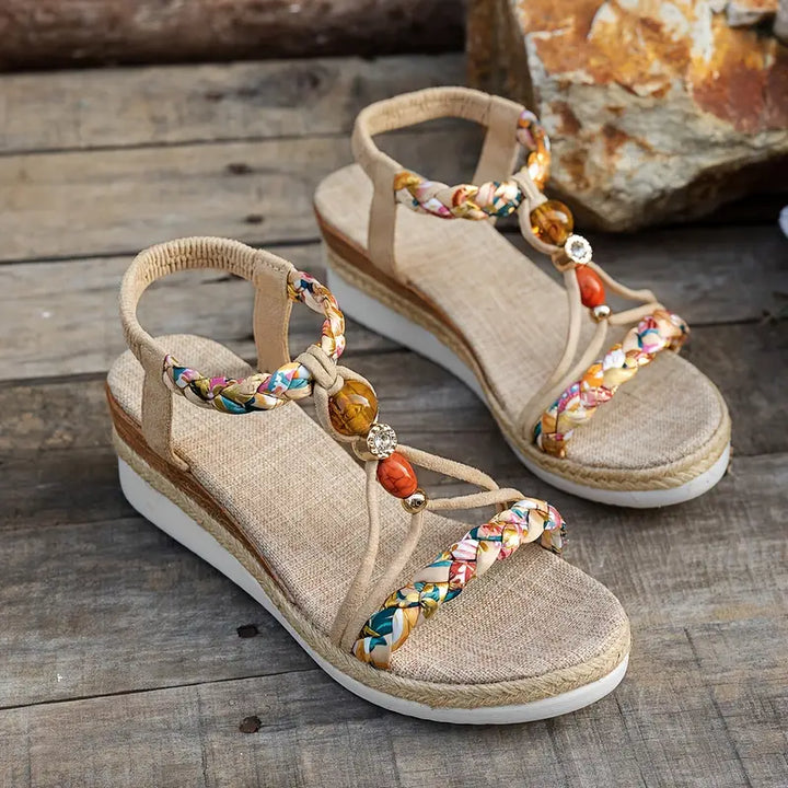 ZAHARA | SANDALI BOHO COMFORT CON DETTAGLI INTRECCIATI