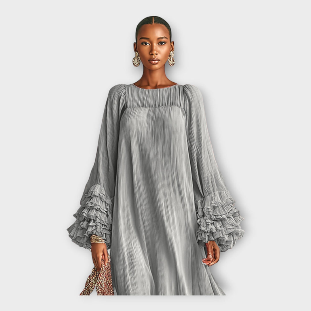 ELISA | ABITO LUNGO BOHO CON MANICHE A BALZE