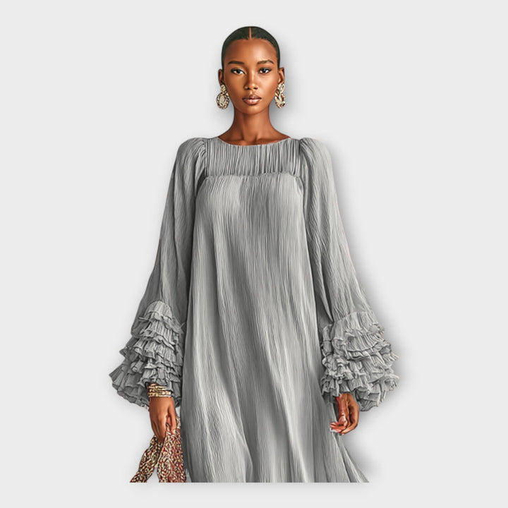 ELISA | ABITO LUNGO BOHO CON MANICHE A BALZE