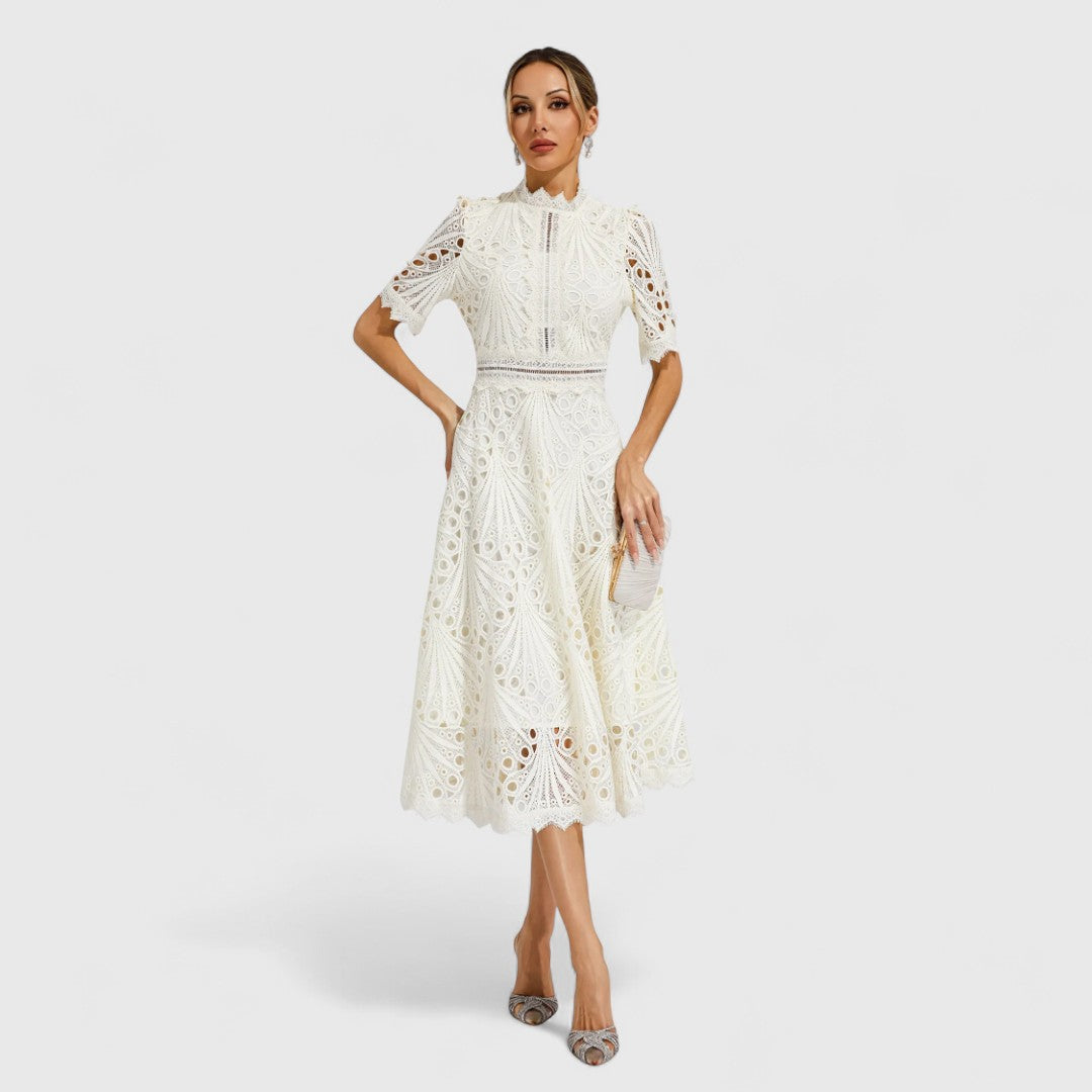 CATERINA | ABITO MIDI ELEGANTE IN PIZZO