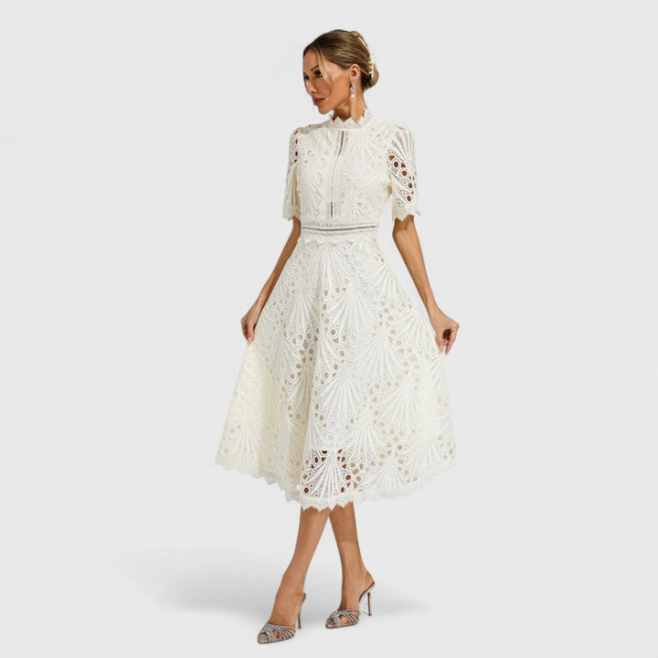 CATERINA | ABITO MIDI ELEGANTE IN PIZZO