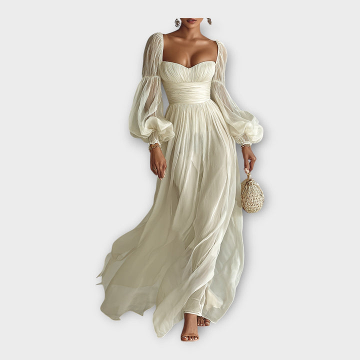 ISABELLA | ABITO LUNGO ROMANTICO IN CHIFFON