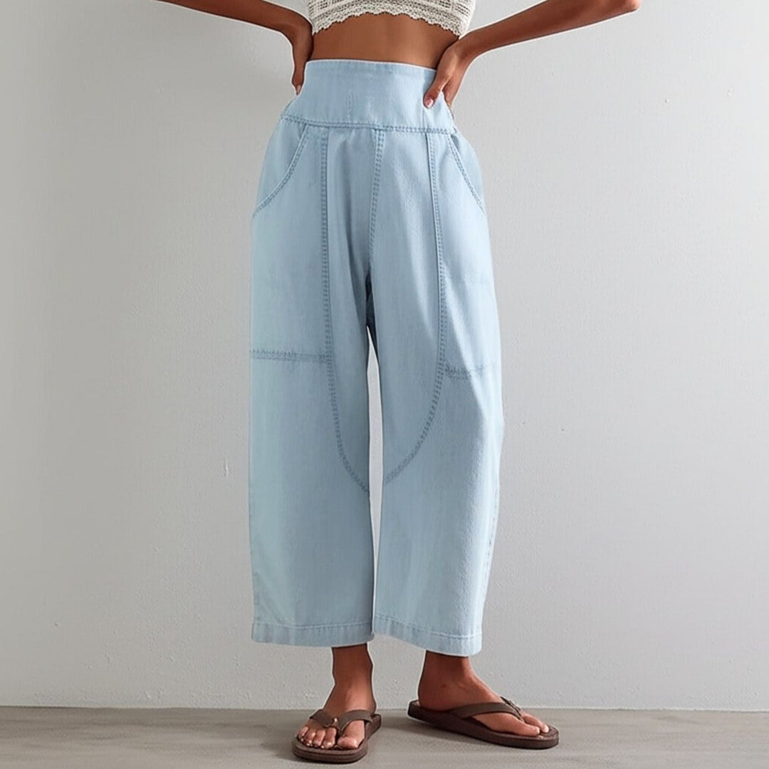 GIULIA | PANTALONI CASUAL A VITA ALTA