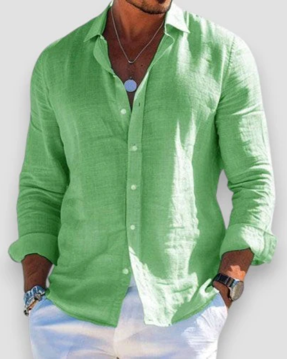 LORENZO | CAMICIA IN LINO ELEGANTE ESSENZIALE