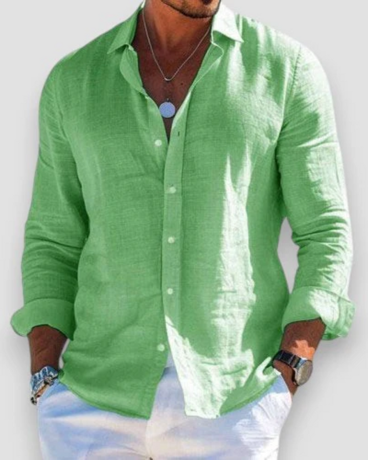 LORENZO | CAMICIA IN LINO ELEGANTE ESSENZIALE