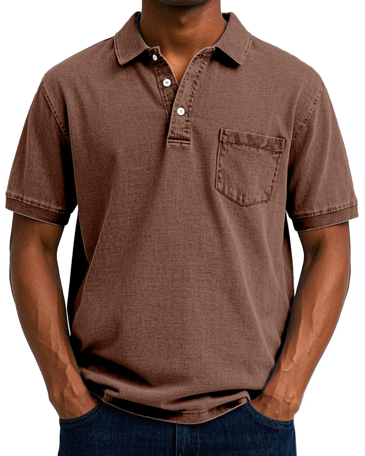 MATTEO | POLO EFFETTO DENIM PREMIUM