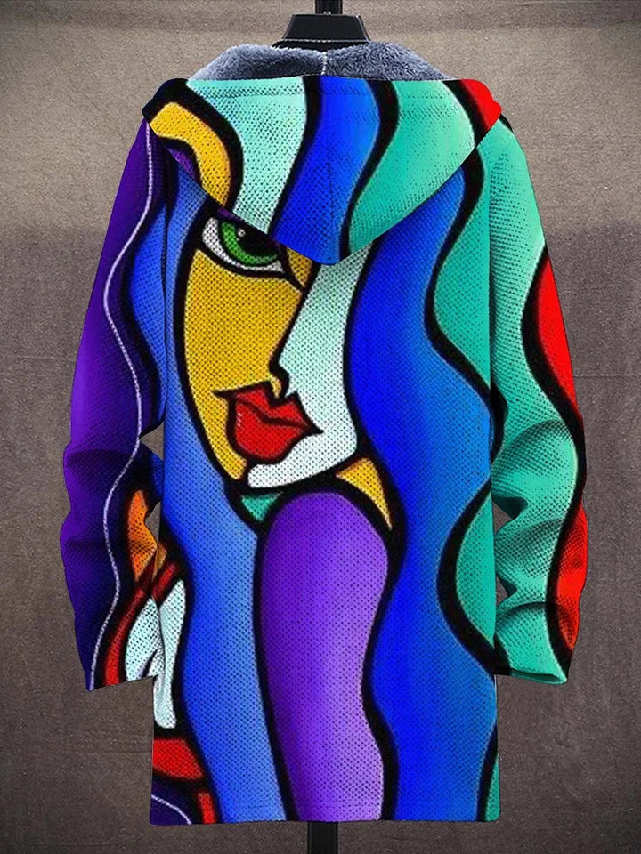 Cormac | Cardigan Artistico con Cappuccio