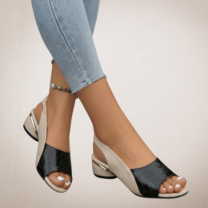 ELARA | SANDALI ELEGANTI COMFORT BICOLORE