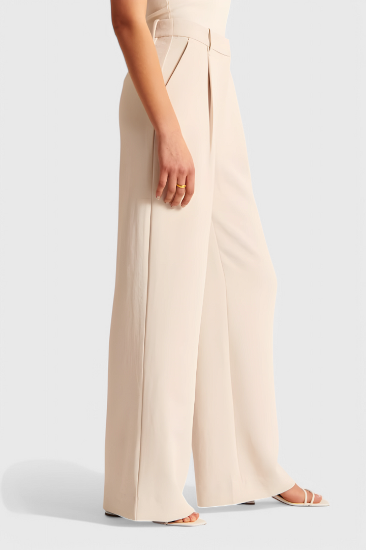 VALENTINA | PANTALONI ELEGANTI A VITA ALTA CON PIEGHE