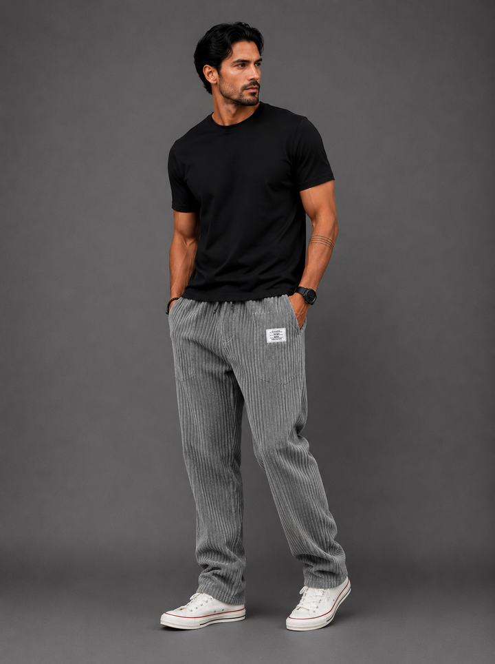 TOMMASO | PANTALONI IN VELLUTO A COSTE