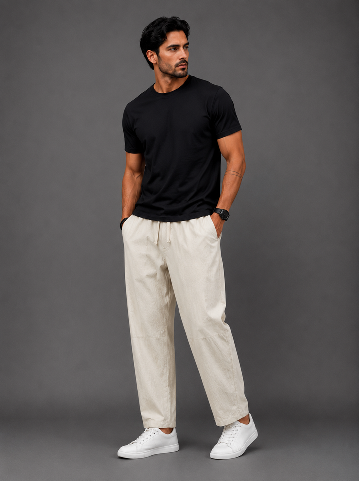 DIEGO | PANTALONI IN LINO RELAX