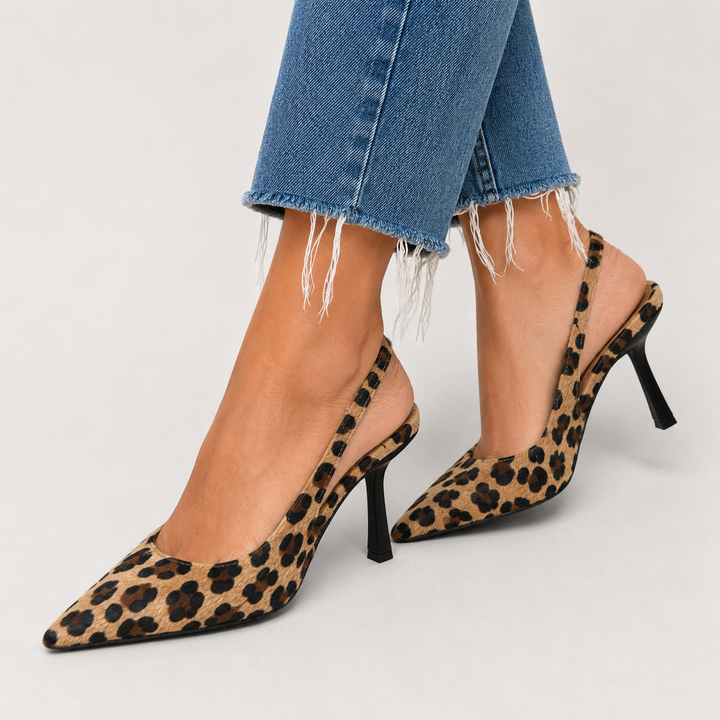 VALERIA | DÉCOLLETÉ SLINGBACK ANIMALIER