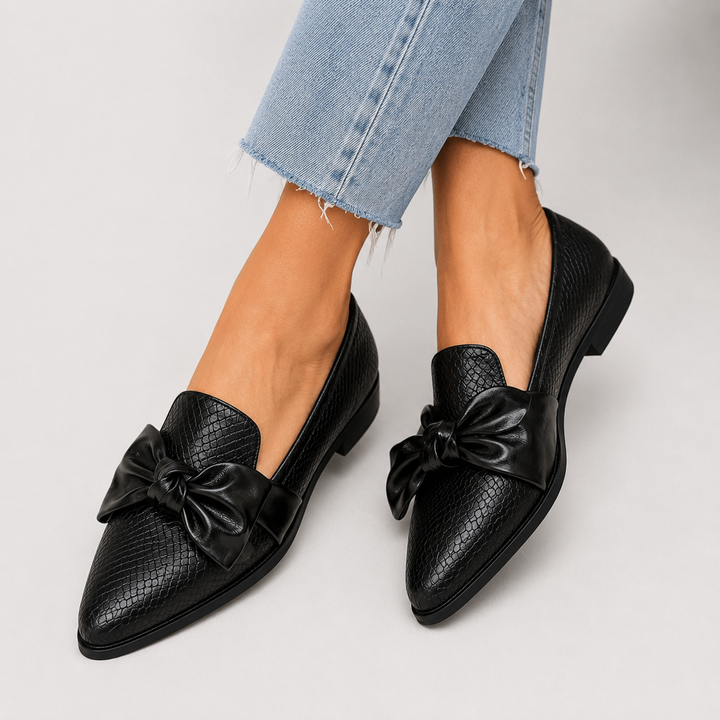 ALESSIA | MOCASSINI CON MAXI FIOCCO