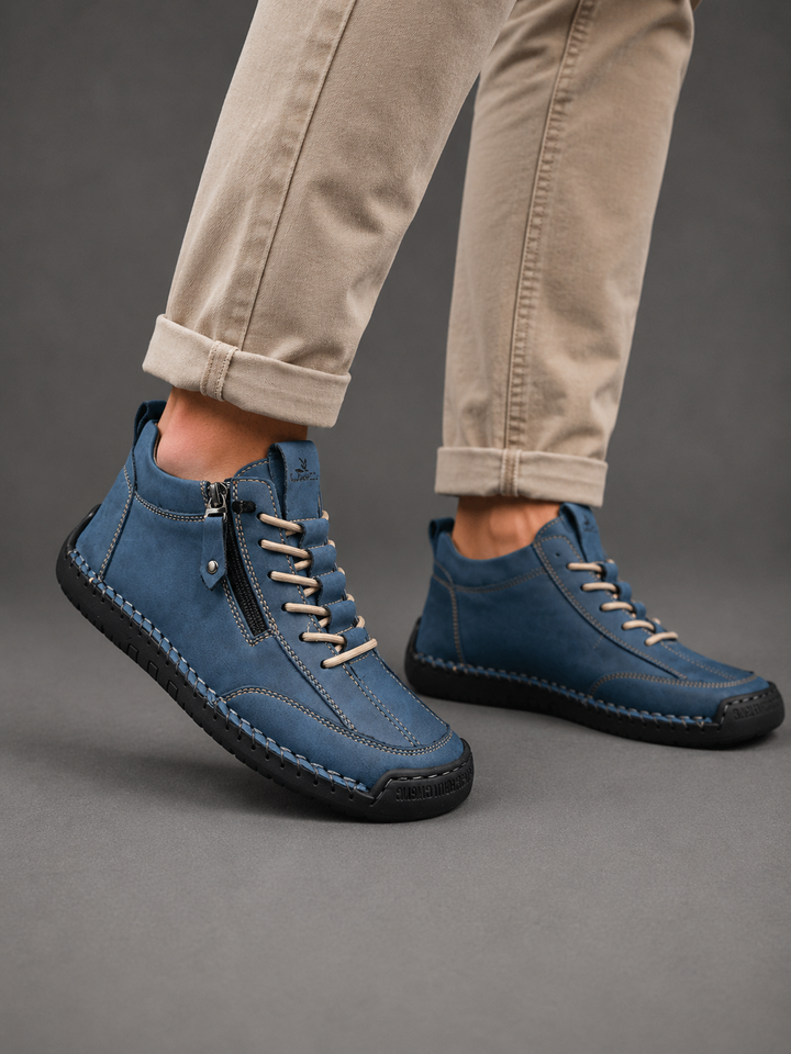 EMILIANO | SNEAKERS ALTE CON ZIP LATERALE