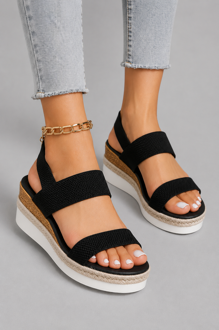 ELENA | SANDALI COMFORT CON FASCE ELASTICHE
