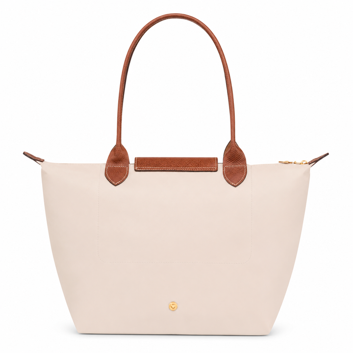 Francesca | Borsa Tote Avorio in Nylon e Pelle