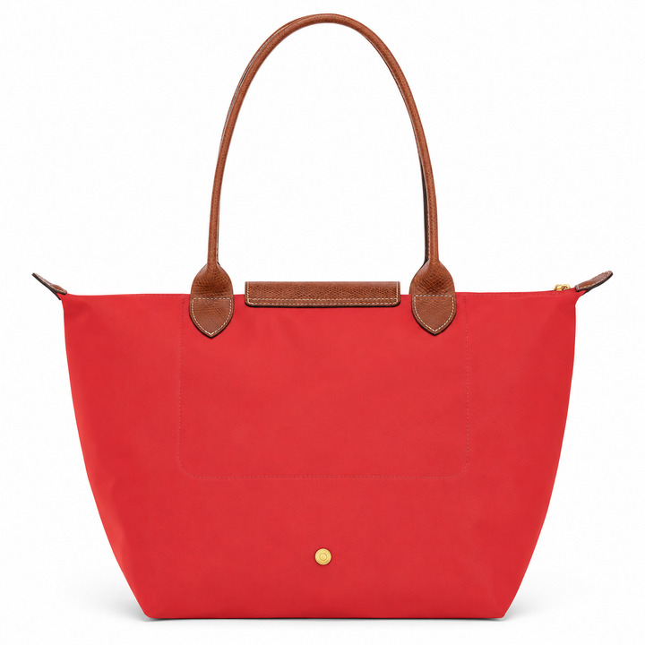 Ginevra | Borsa Tote Rosso Corallo in Nylon e Pelle