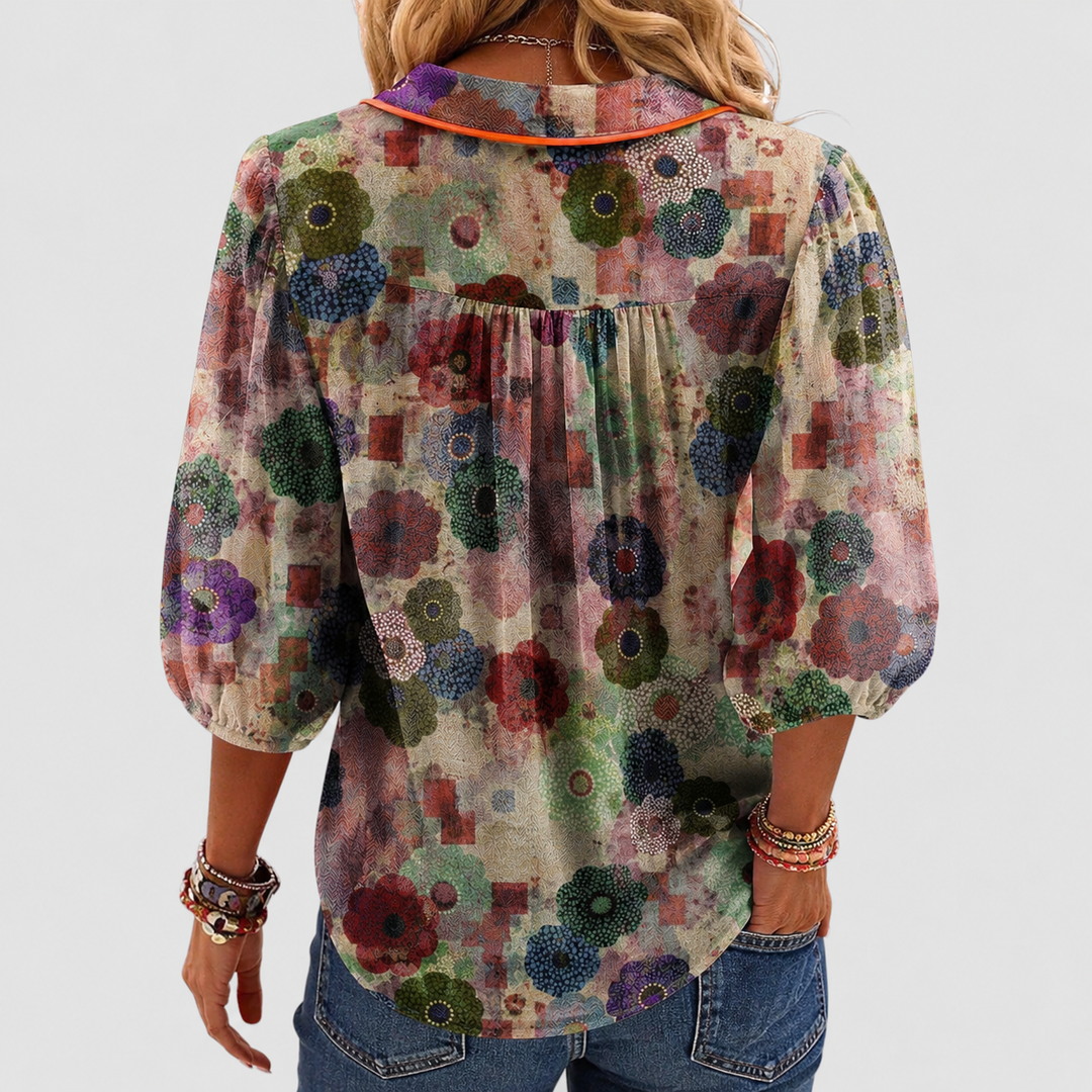 AURORA | BLUSA FLOREALE BOHO