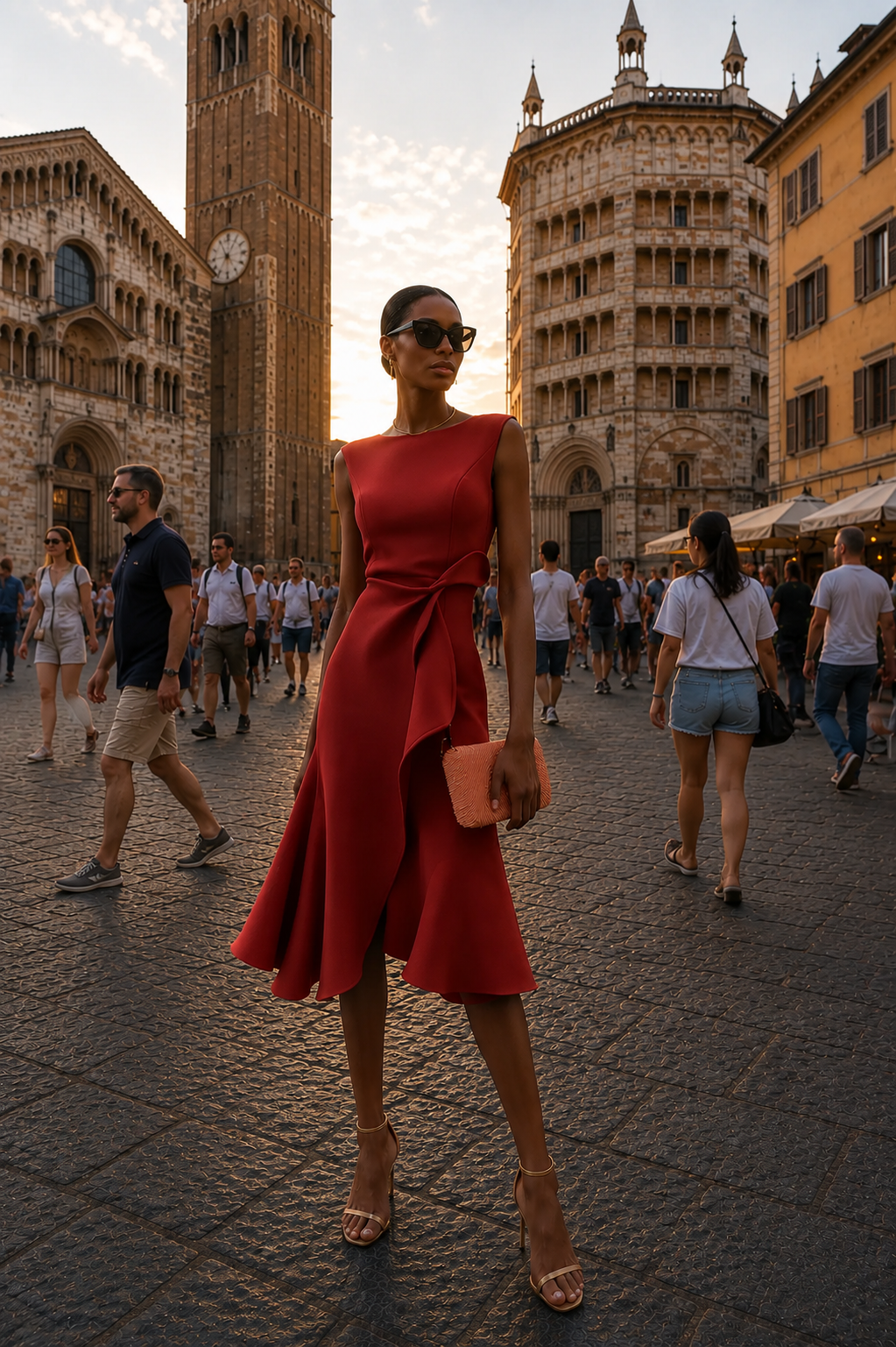 VITTORIA | ABITO MIDI ELEGANTE DRAPPEGGIATO