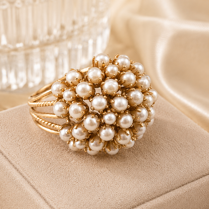 ISABELLA | ANELLO FIORE DI PERLE