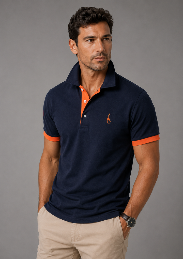 ANTONIO | POLO ELEGANTE CON DETTAGLI A CONTRASTO