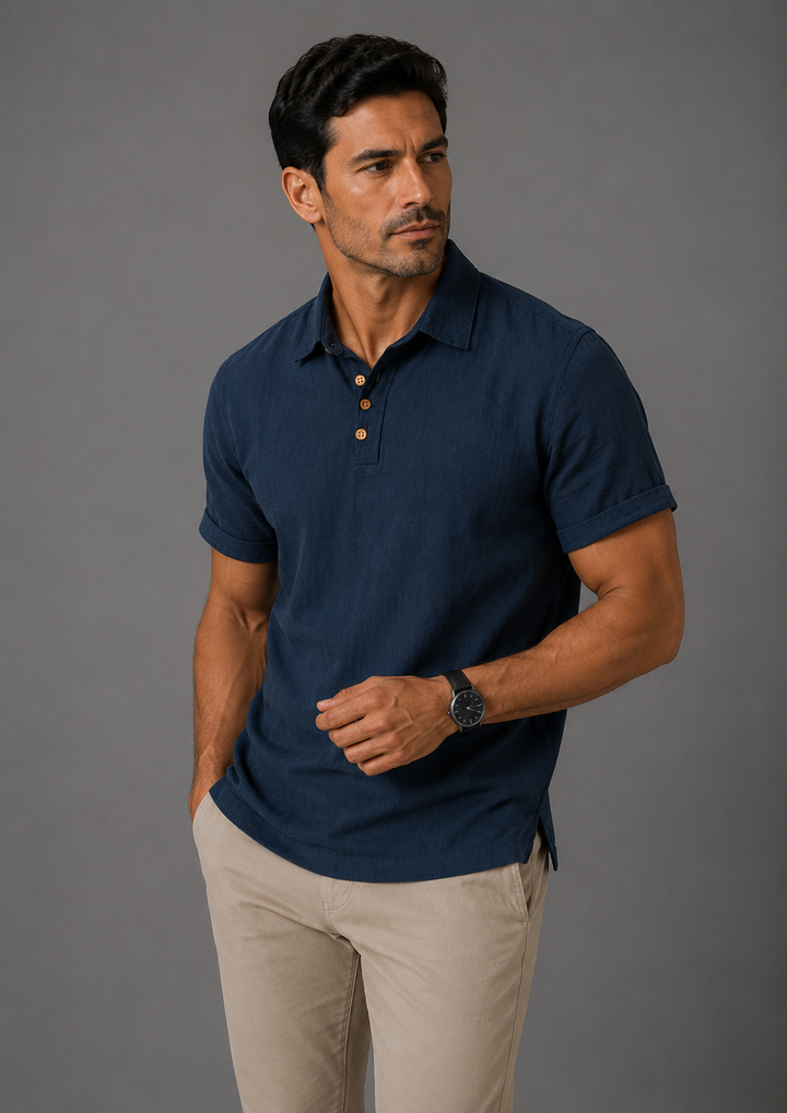 EMILIO | POLO IN LINO E COTONE