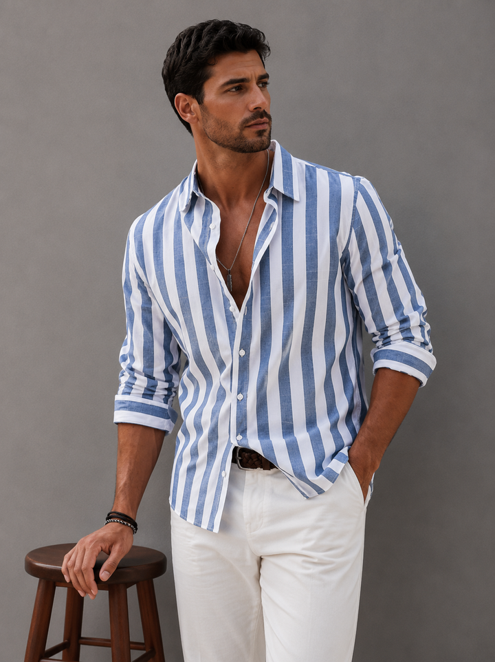 RAFFAELE | CAMICIA A RIGHE ELEGANTE MARE PREMIUM