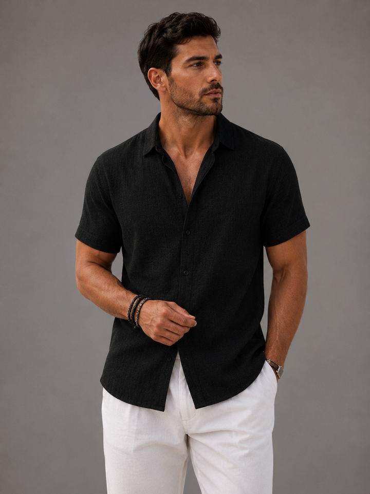 STEFANO | CAMICIA ELEGANTE A MANICHE CORTE