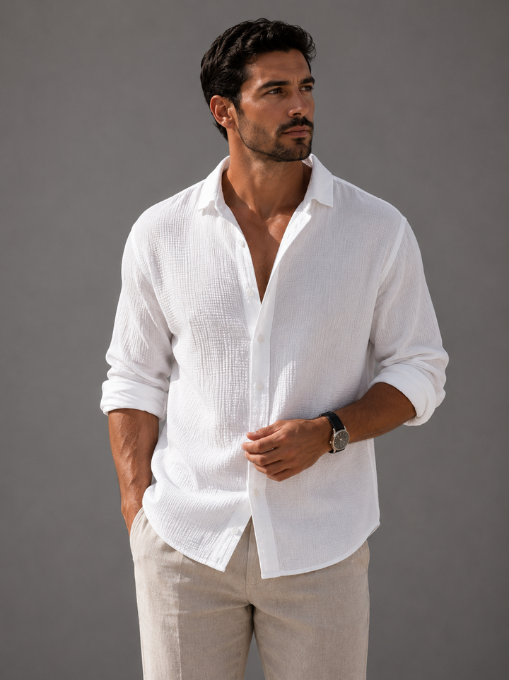 EMILIANO | CAMICIA IN LINO E COTONE DALL&