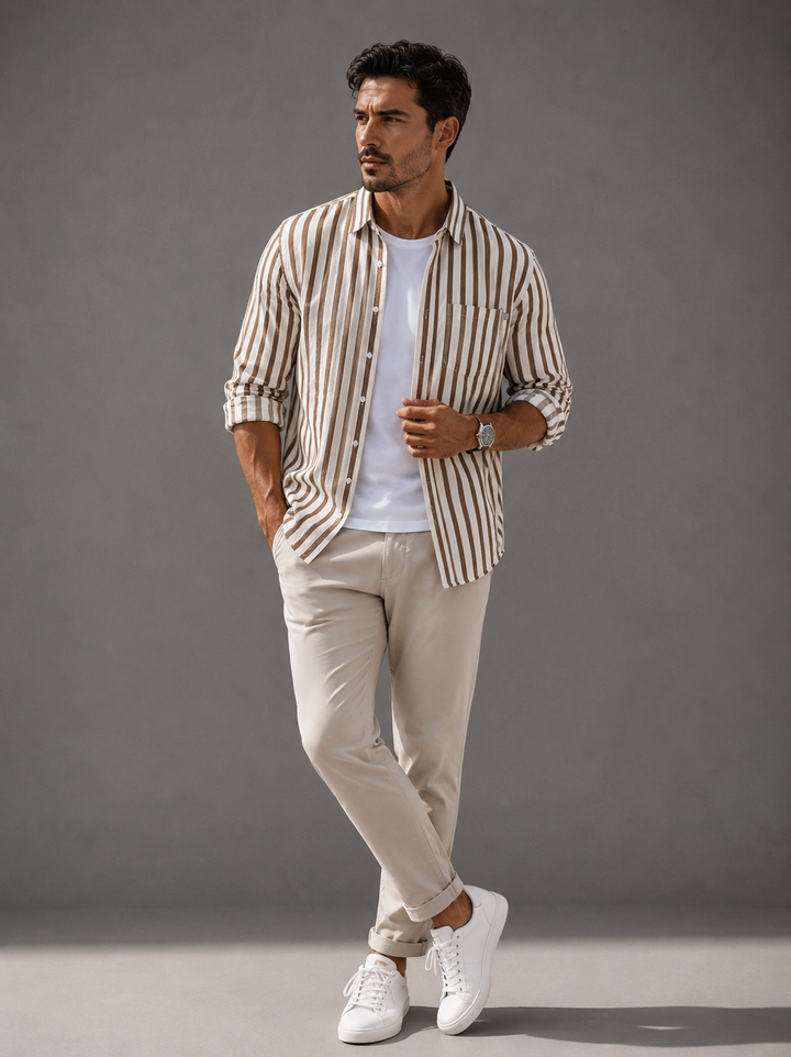 MATTEO | CAMICIA A RIGHE ELEGANTE
