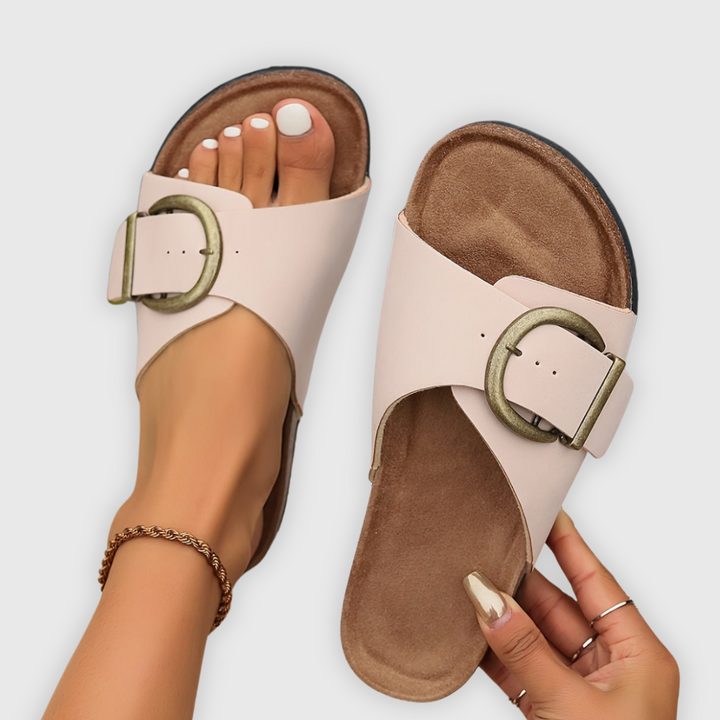 AURORA | CIABATTE CON FIBBIA OVERSIZE