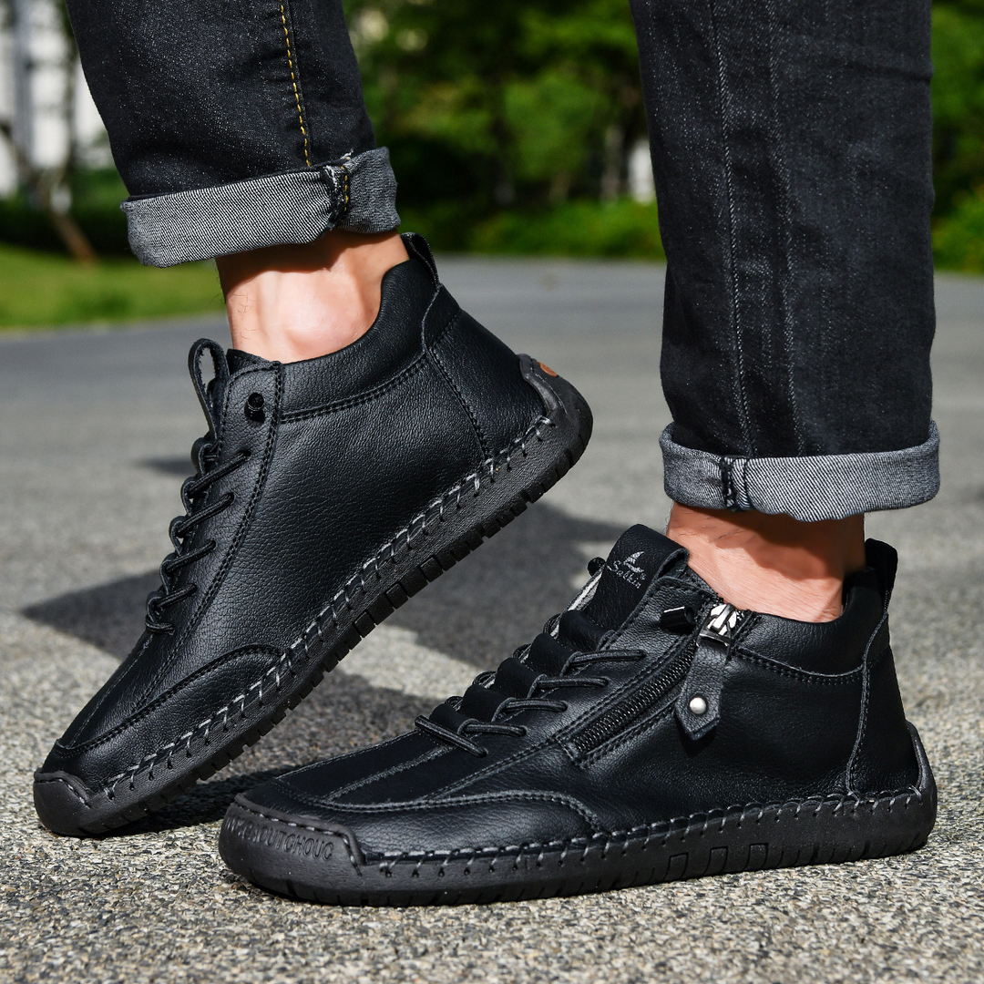 EMILIANO | SNEAKERS ALTE CON ZIP LATERALE