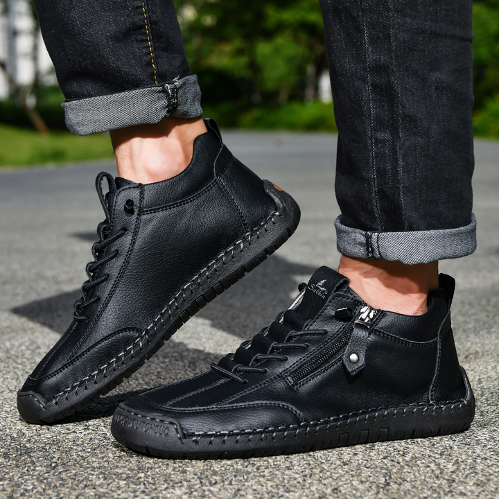 EMILIANO | SNEAKERS ALTE CON ZIP LATERALE