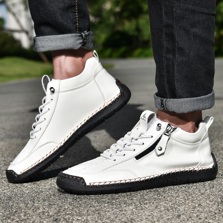 EMILIANO | SNEAKERS ALTE CON ZIP LATERALE