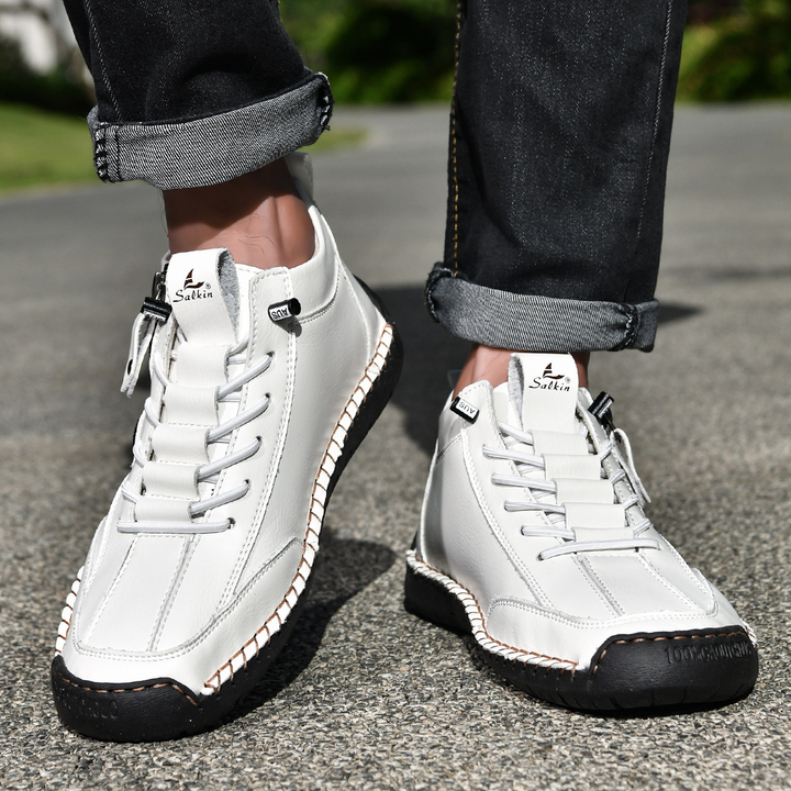 EMILIANO | SNEAKERS ALTE CON ZIP LATERALE