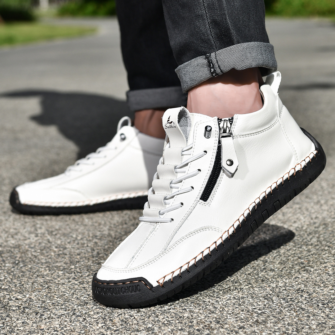 EMILIANO | SNEAKERS ALTE CON ZIP LATERALE