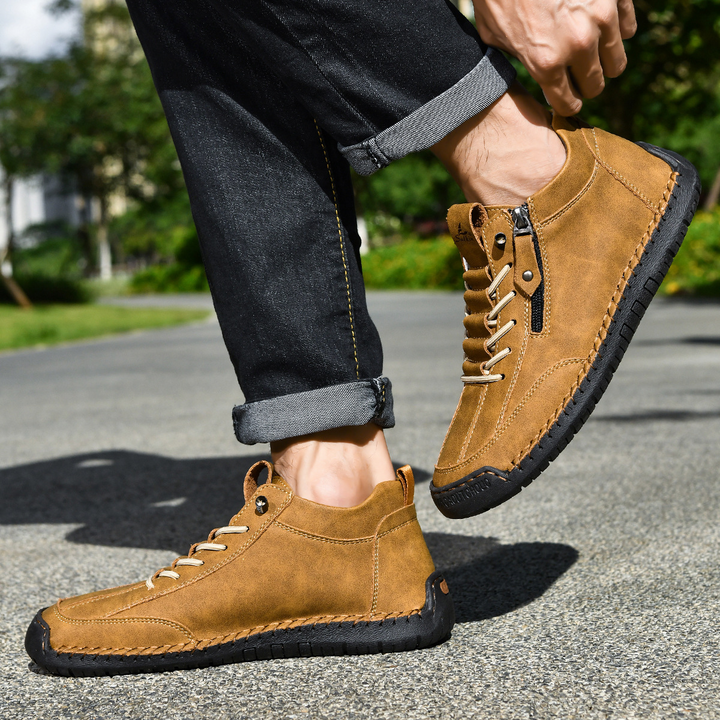 EMILIANO | SNEAKERS ALTE CON ZIP LATERALE