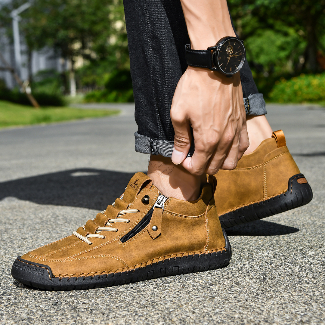 EMILIANO | SNEAKERS ALTE CON ZIP LATERALE