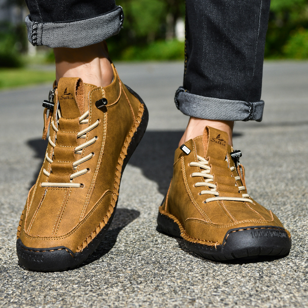 EMILIANO | SNEAKERS ALTE CON ZIP LATERALE