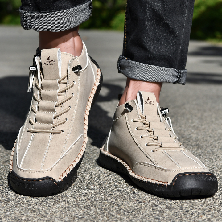 EMILIANO | SNEAKERS ALTE CON ZIP LATERALE