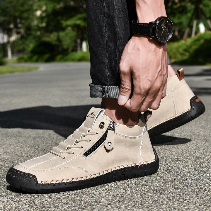 EMILIANO | SNEAKERS ALTE CON ZIP LATERALE