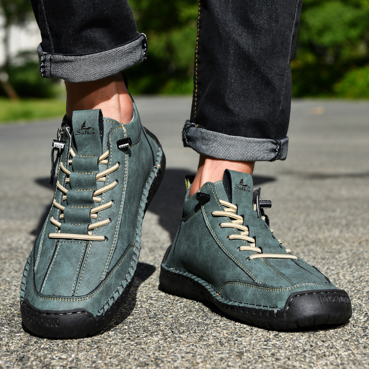 EMILIANO | SNEAKERS ALTE CON ZIP LATERALE