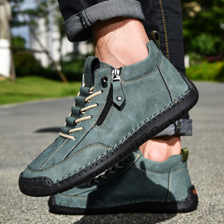EMILIANO | SNEAKERS ALTE CON ZIP LATERALE