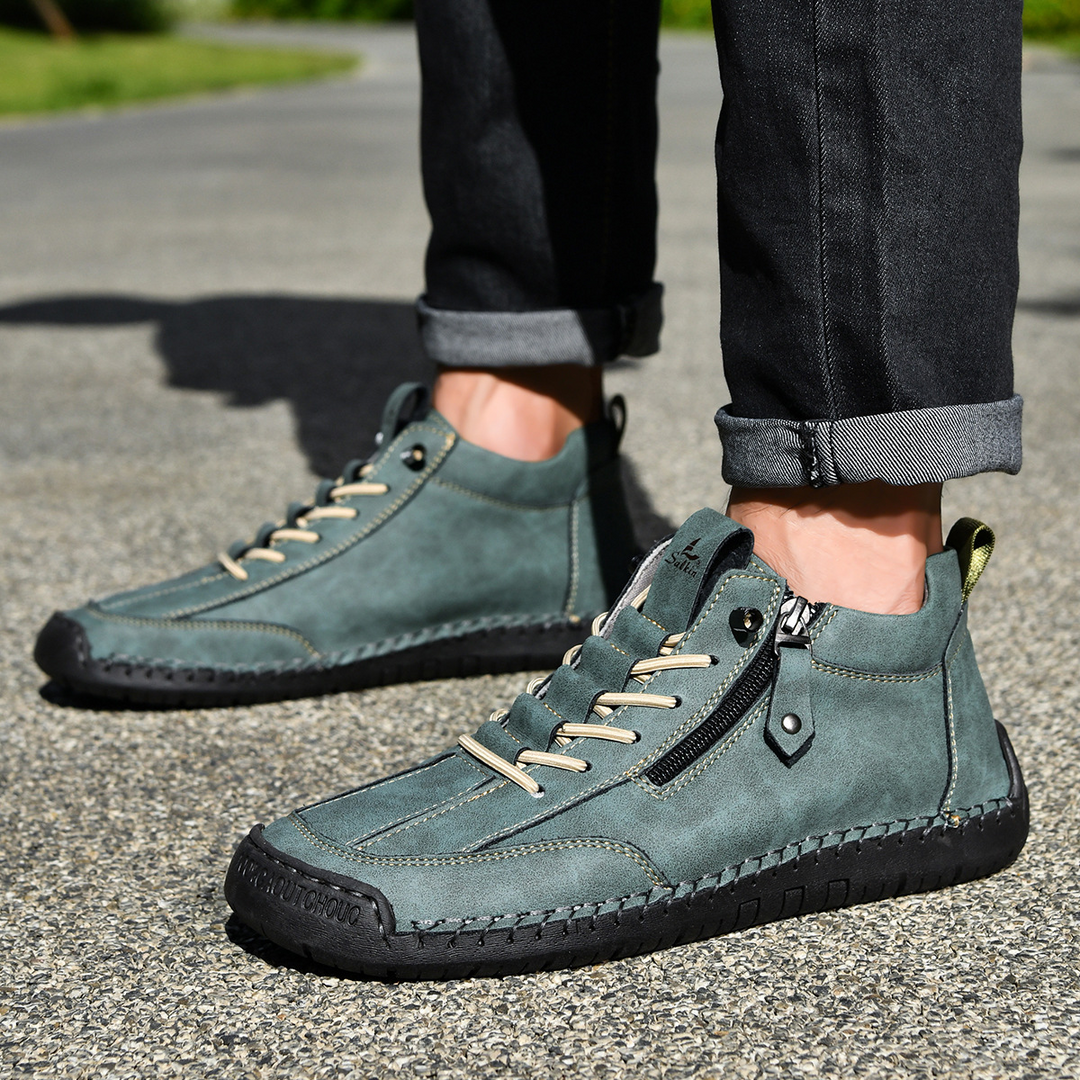EMILIANO | SNEAKERS ALTE CON ZIP LATERALE