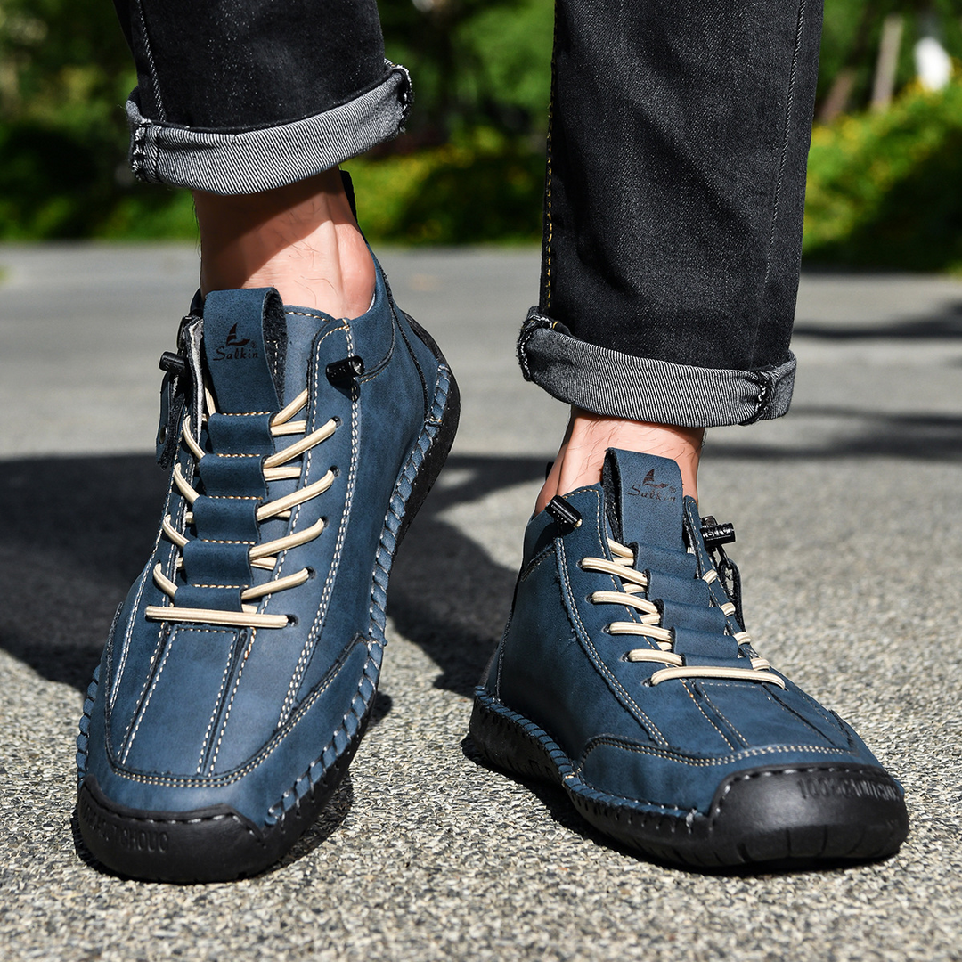 EMILIANO | SNEAKERS ALTE CON ZIP LATERALE