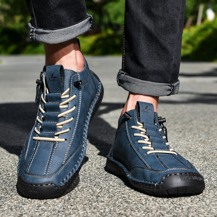 EMILIANO | SNEAKERS ALTE CON ZIP LATERALE