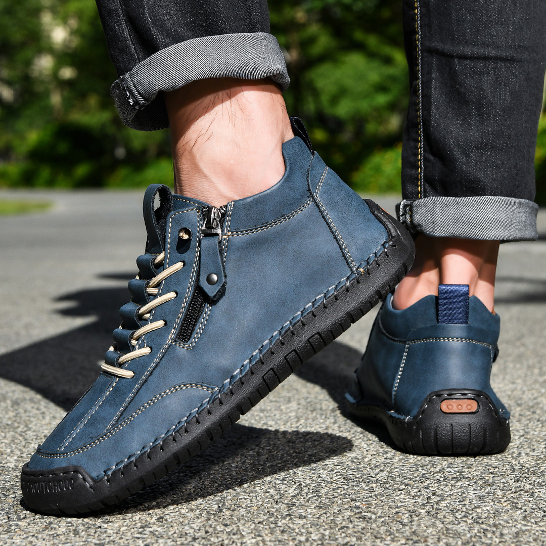 EMILIANO | SNEAKERS ALTE CON ZIP LATERALE