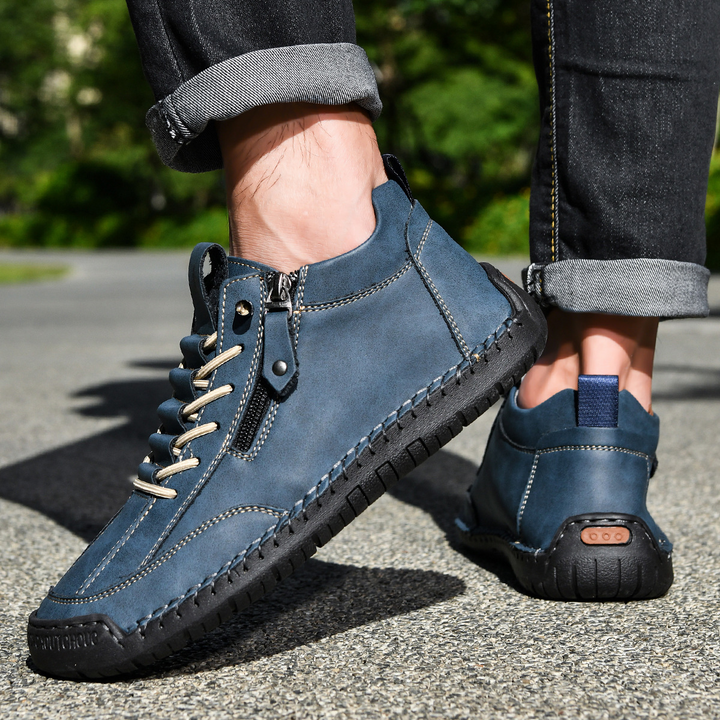 EMILIANO | SNEAKERS ALTE CON ZIP LATERALE