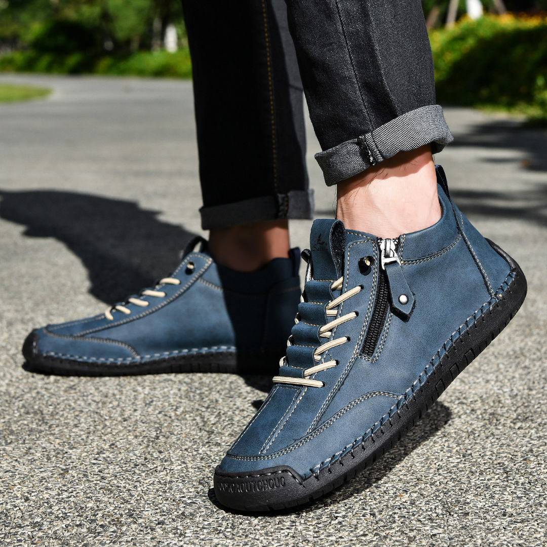 EMILIANO | SNEAKERS ALTE CON ZIP LATERALE