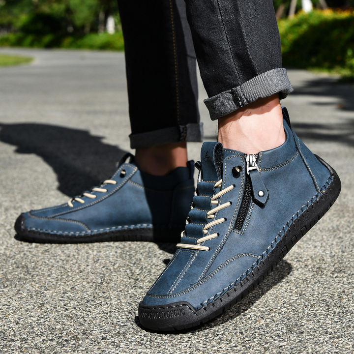EMILIANO | SNEAKERS ALTE CON ZIP LATERALE